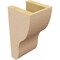 Ekena Millwork 5"W x 5"D x 10"H Wide Greensboro Rough Cedar Woodgrain TimberThane Corbel, Primed Tan CORUR05X05X10GRNRCPR - alternate 2